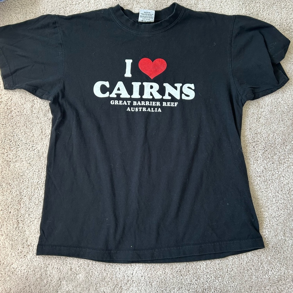Stylish Black Graphic Tee - Cairns Love